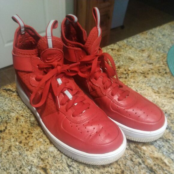 Nike Air Force 1 Ultra Force Basketball Shoes Mens 9 Red Athletic Sneakers main image 12